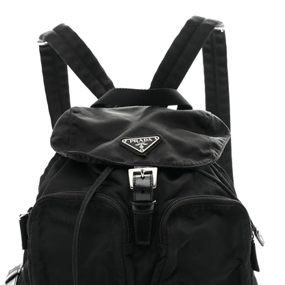 Nylon Vela Medium Backpack Black