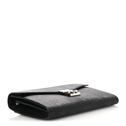 Visetos Medium Patricia Wallet On Chain Black