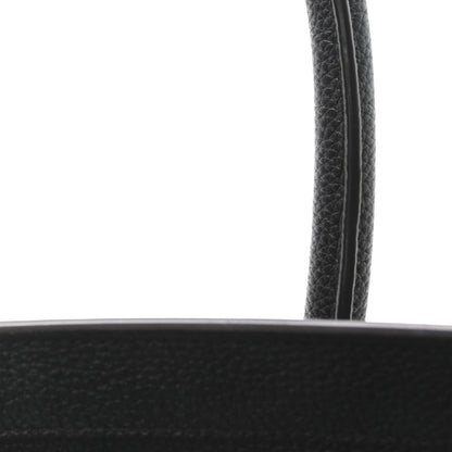 Drummed Calfskin Mini Luggage Black