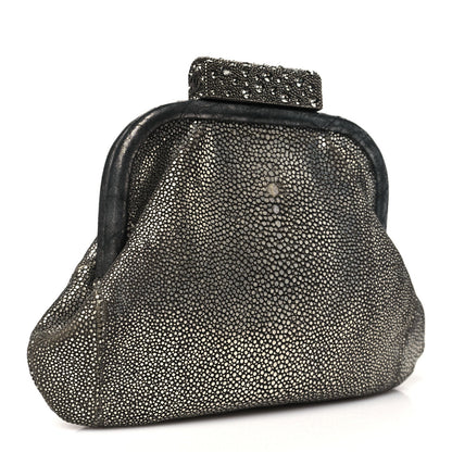 Stingray Degrade Frame Clutch Silver