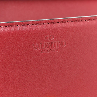 Smooth Calfskin Vlogo Mini Loco Crossbody Bag Dark Red