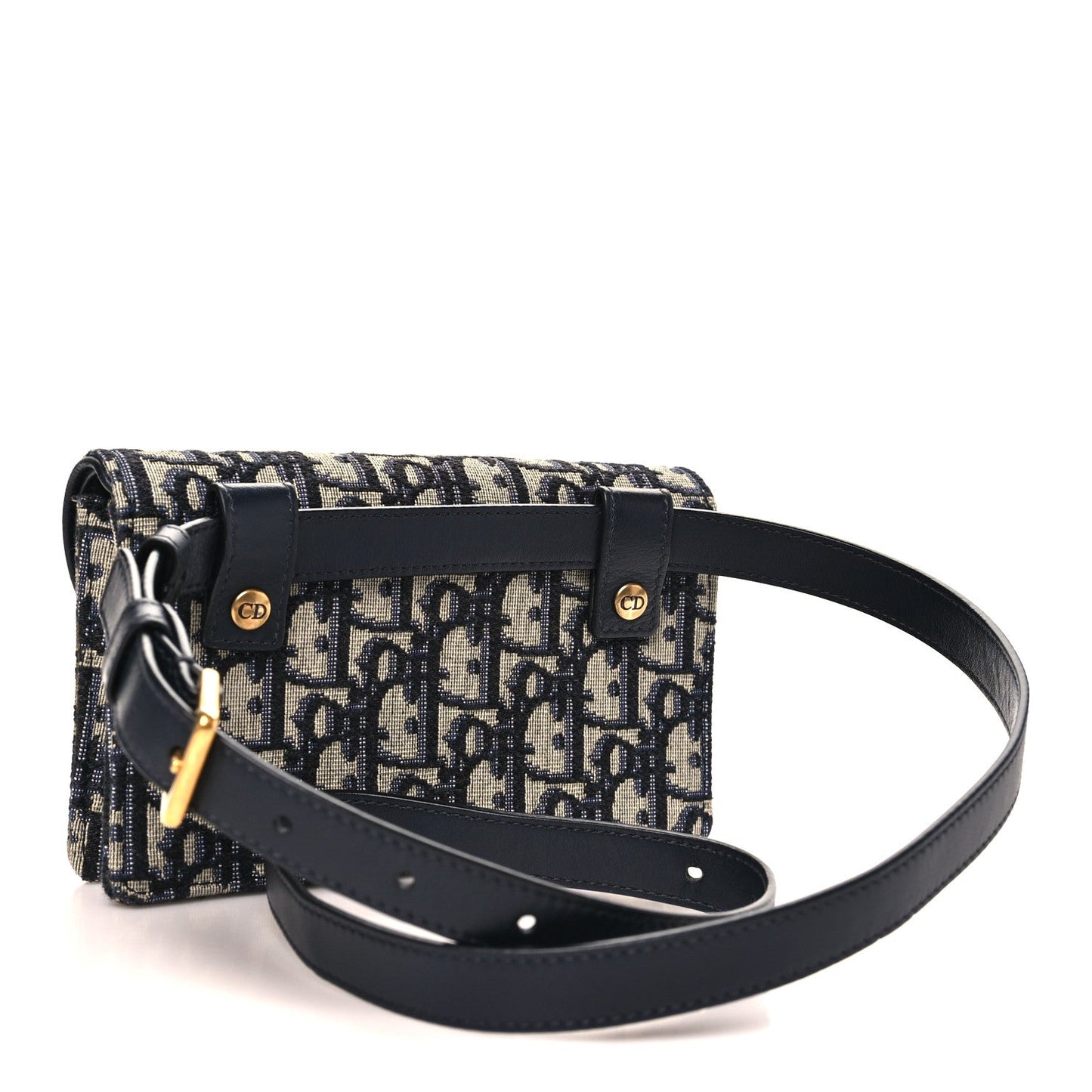 Oblique Saddle Belt Bag Blue