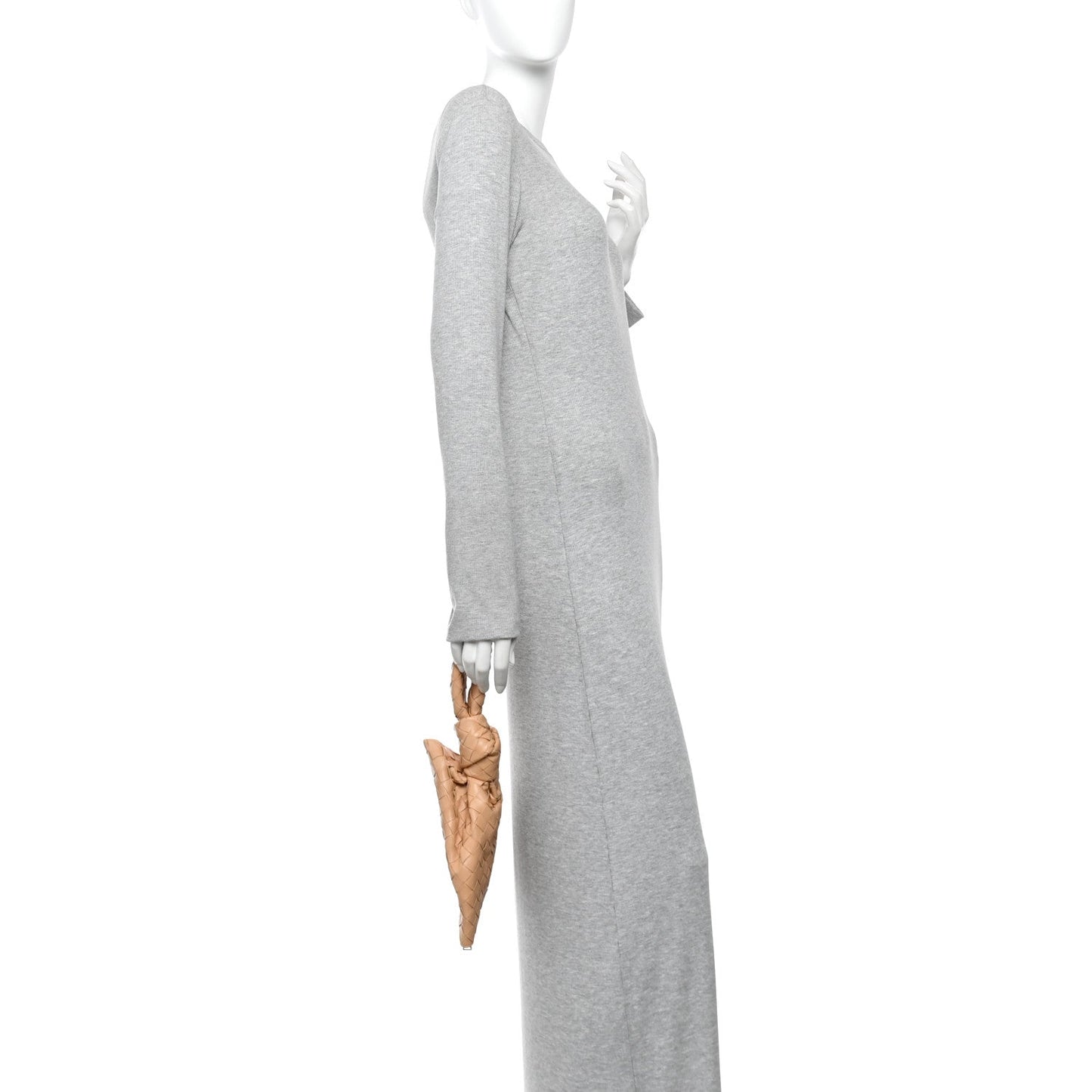 Nappa Intrecciato Mini BV Twist Almond