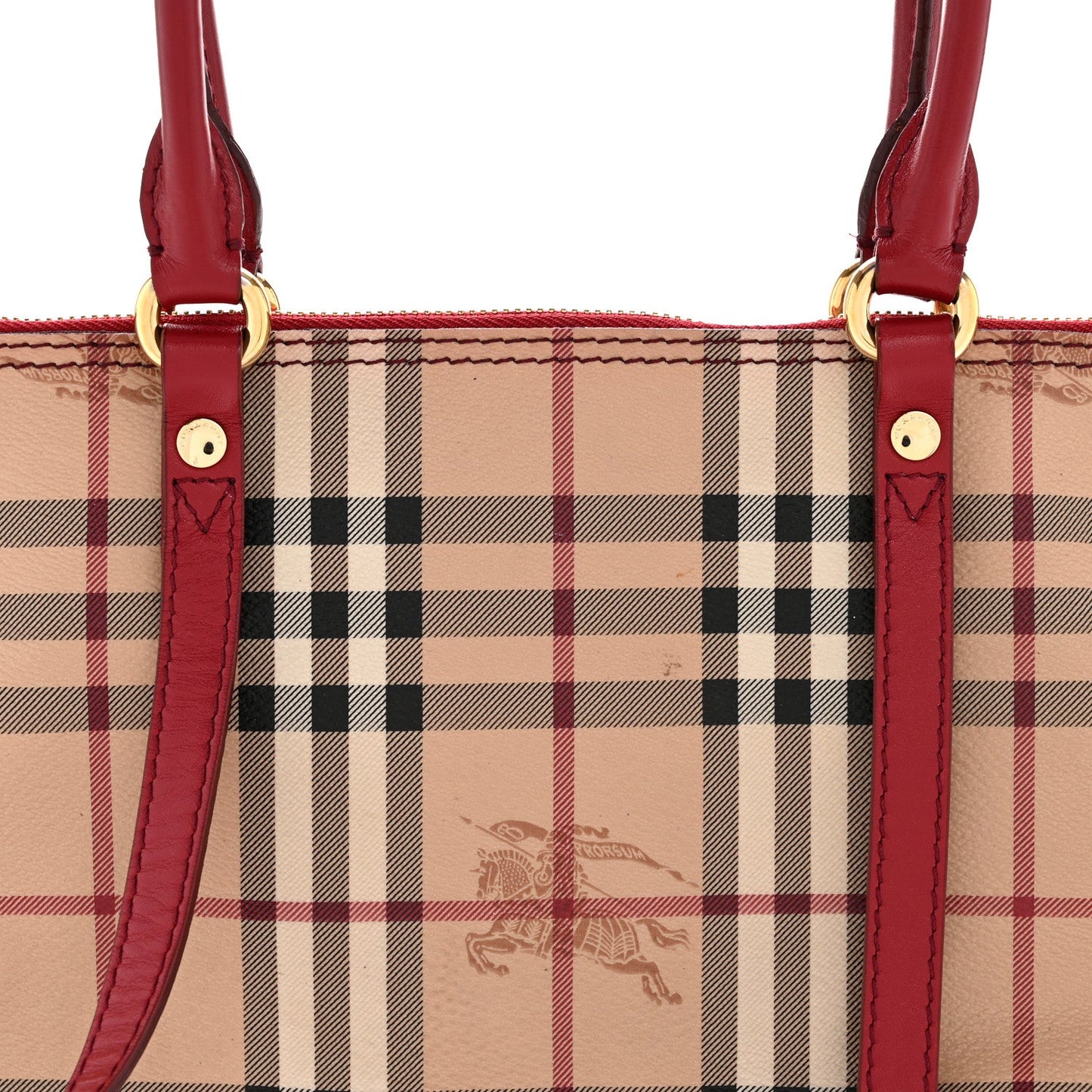 Haymarket Check Small Salisbury Tote Military Red