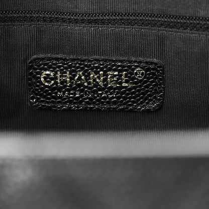 Caviar Quilted Grand Shopping Tote GST Black