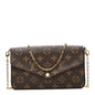 Monogram Pochette Felicie Chain Wallet Fuchsia