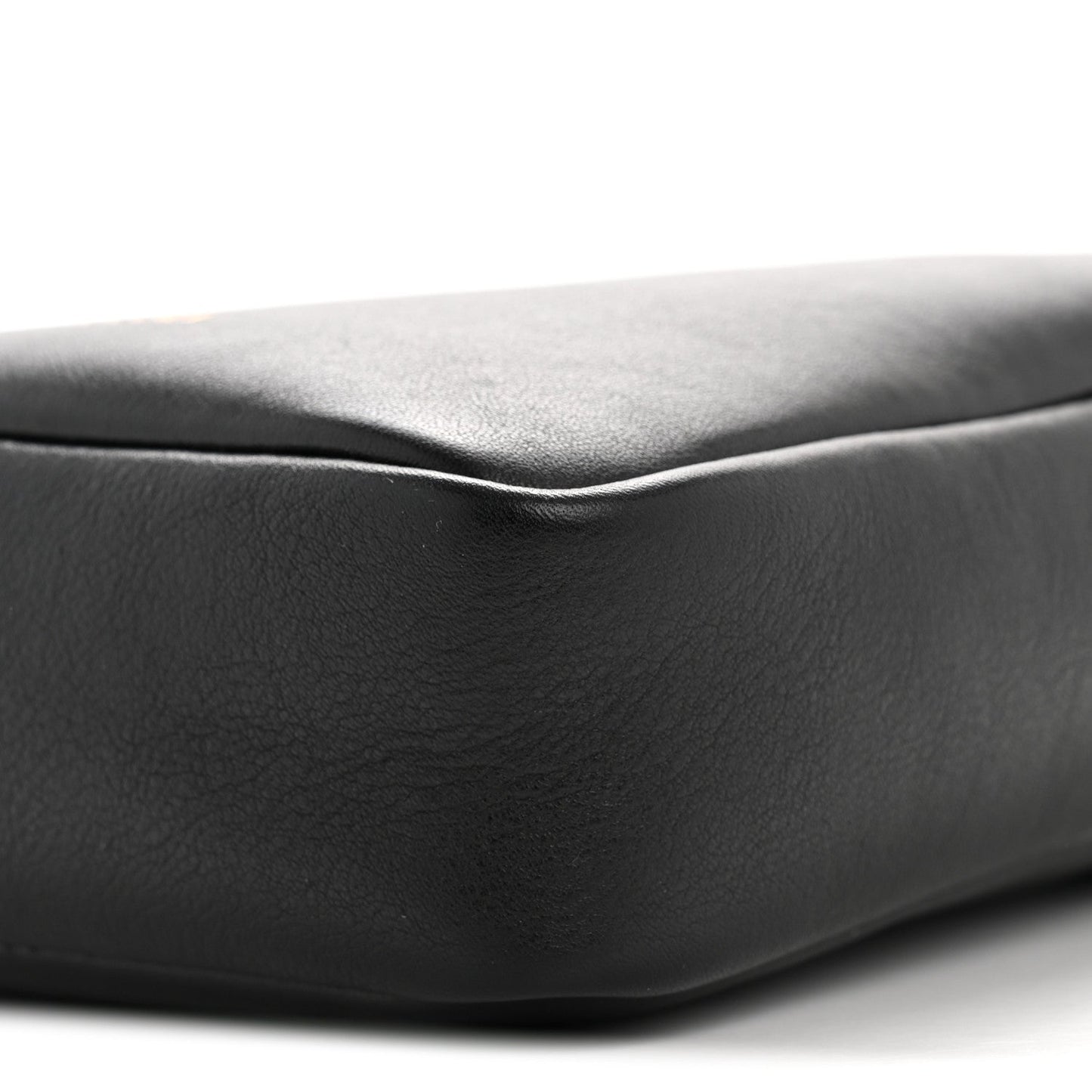 Calfskin Baroque Logo Messenger Bag Black