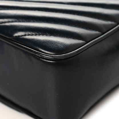 Calfskin Matelasse Monogram Lou Camera Bag Black