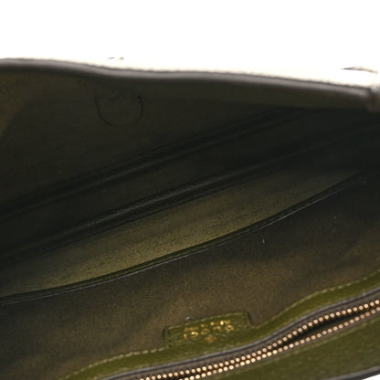 Grand Prix Calfskin Web Medium Jackie 1961 Hobo Dark Green