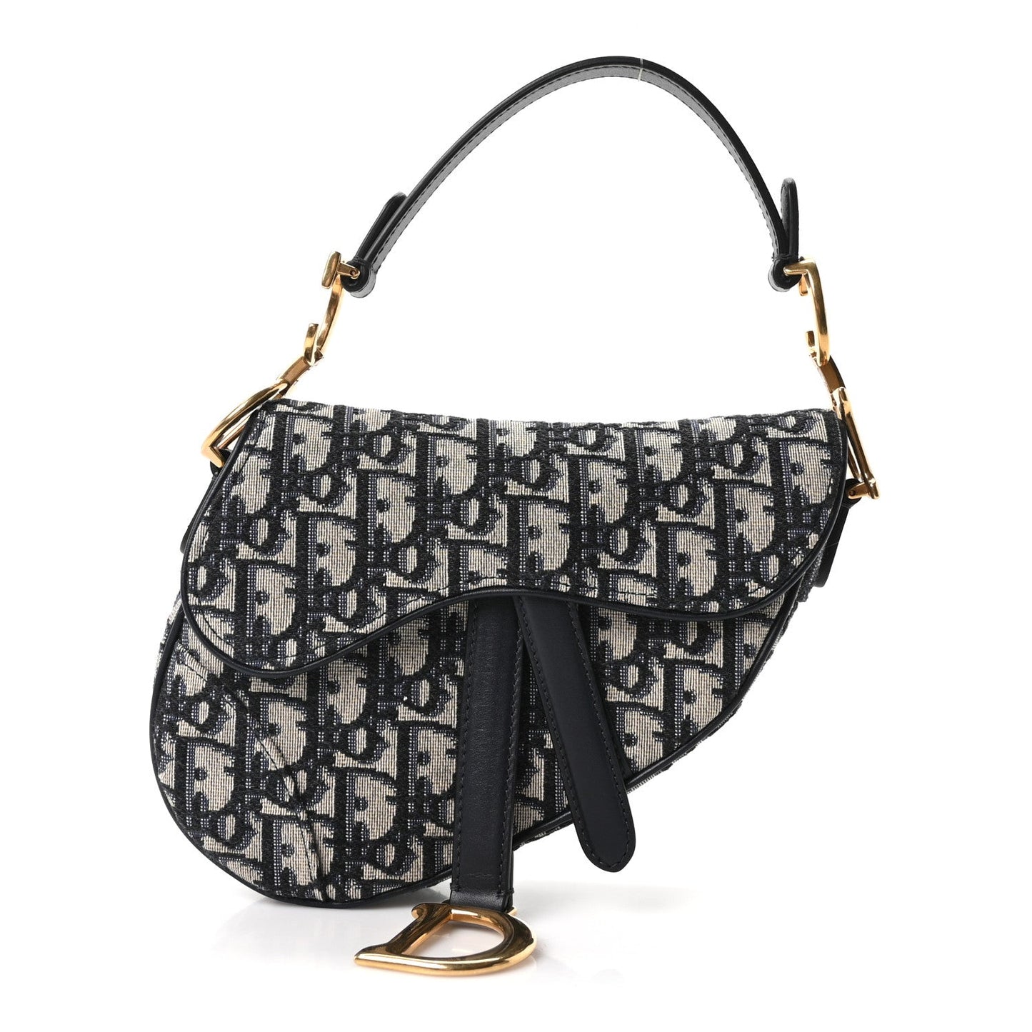 Oblique Mini Saddle Bag Blue
