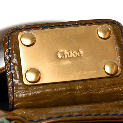 Crinkled Patent Medium Paddington Satchel