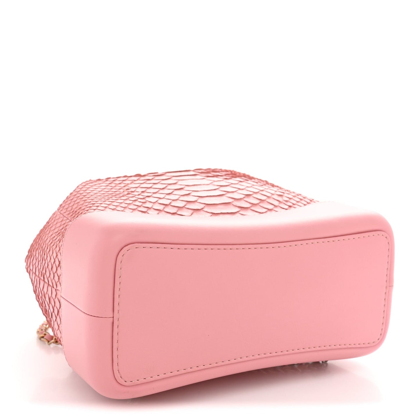 Snakeskin Small Gabrielle Backpack Light Pink
