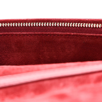 Lambskin Cannage Dioraddict Wallet On Chain Clutch Fuchsia