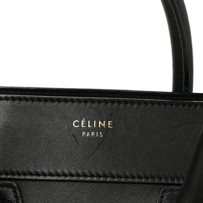 Smooth Calfskin Mini Luggage Black