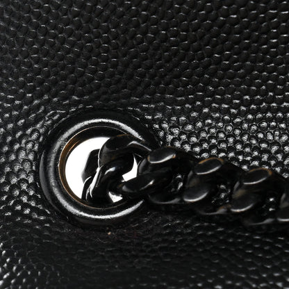Grain De Poudre Medium Classic Monogram Monochrome Kate Satchel Black