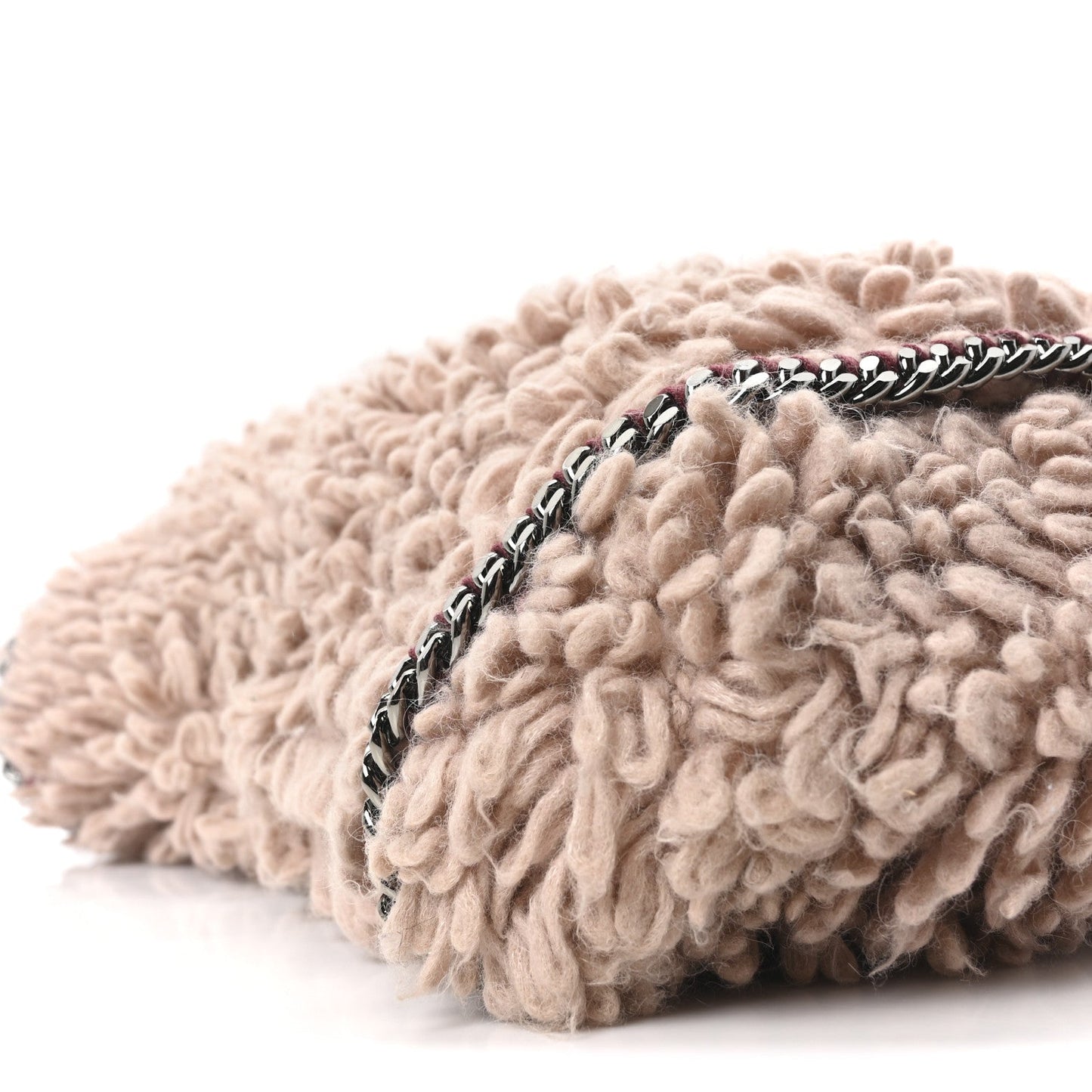 Wool Fur Small Falabella Tote Pink