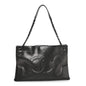 Iridescent Calfskin CC East West Shopping Tote Black