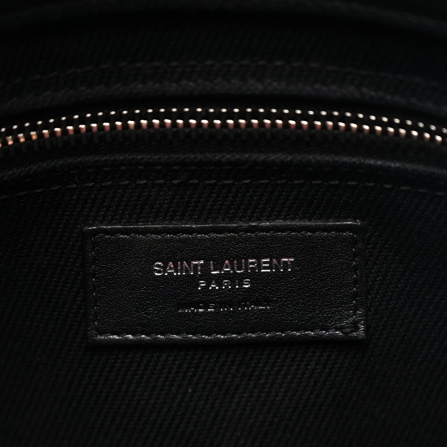 Linen Calfskin Rive Gauche Tote Black