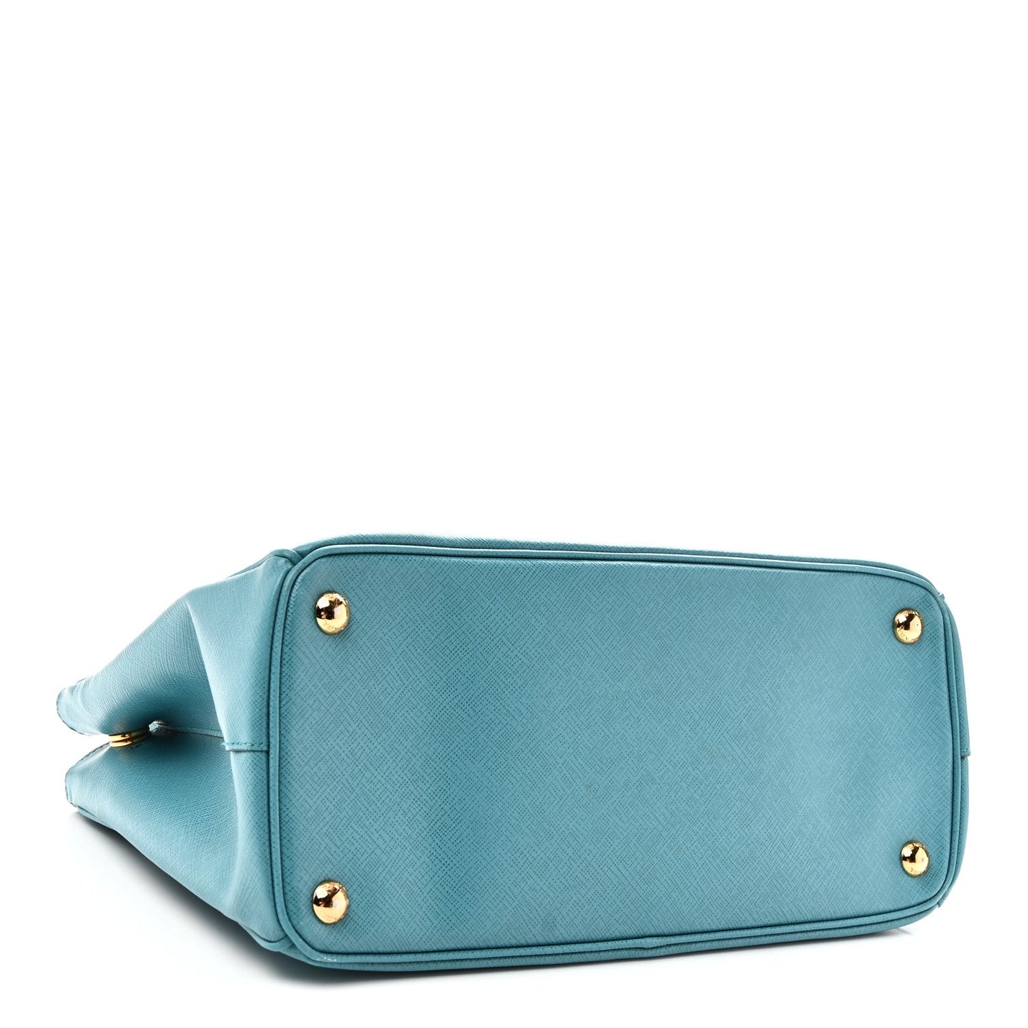 Saffiano Small Galleria Double Zip Tote Turchese