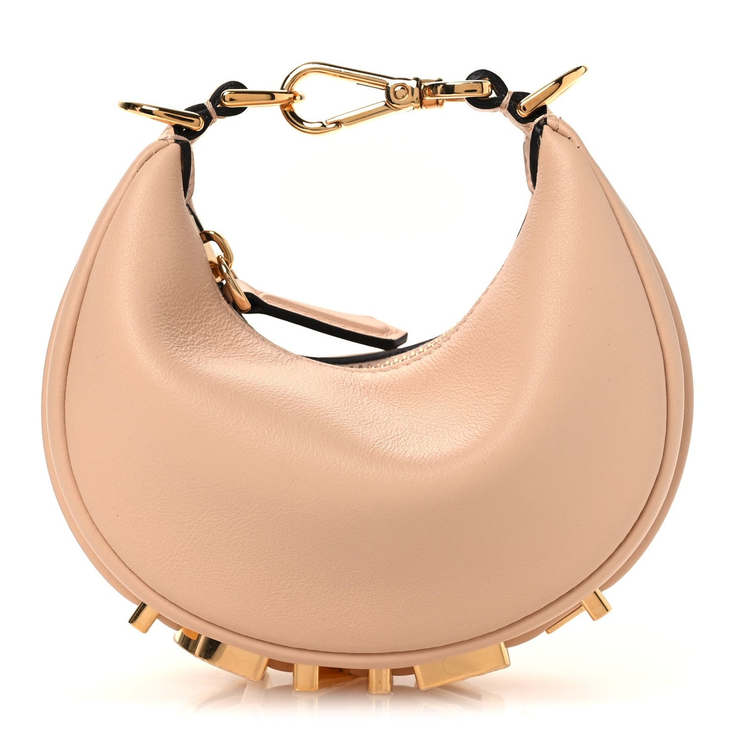Vitello Grace Matte Nano Fendigraphy Hobo Charm Light Rose