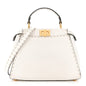 Cuoio Romano Selleria Mini Peekaboo Iconic Satchel White