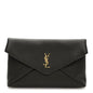 Grained Lambskin Large Cassandre Envelope Pouch Light Musk