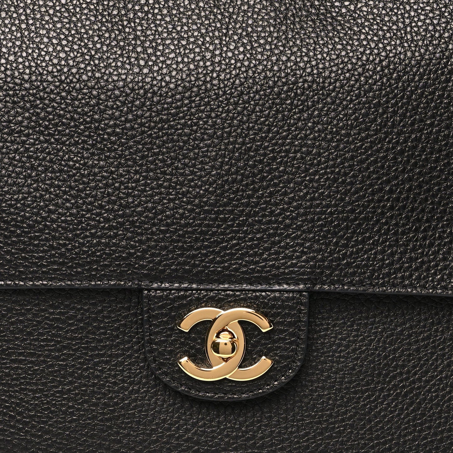 Grained Calfskin Souplissimo Maxi Flap Black
