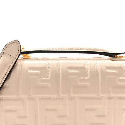 Nappa Small FF Embossed Midi Chain Baguette Camelia