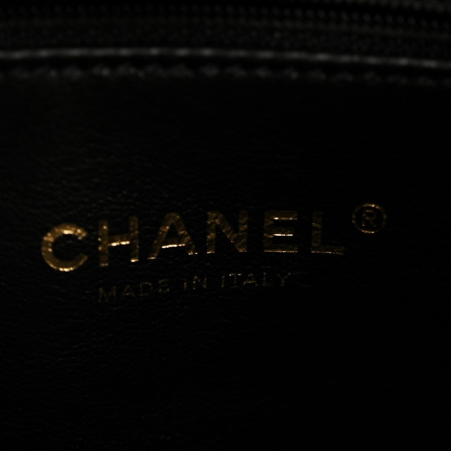 Lambskin Quilted Chaine Lettre Small Bucket Bag Black