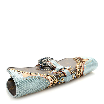 Monogram Lizard Embellished Les Extraordinaires Clutch