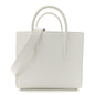 Calfskin Lizard Embossed Medium Paloma White
