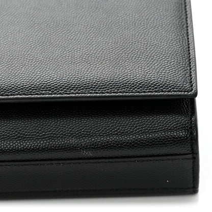 Grain De Poudre Monogram Cassandre Clutch Black