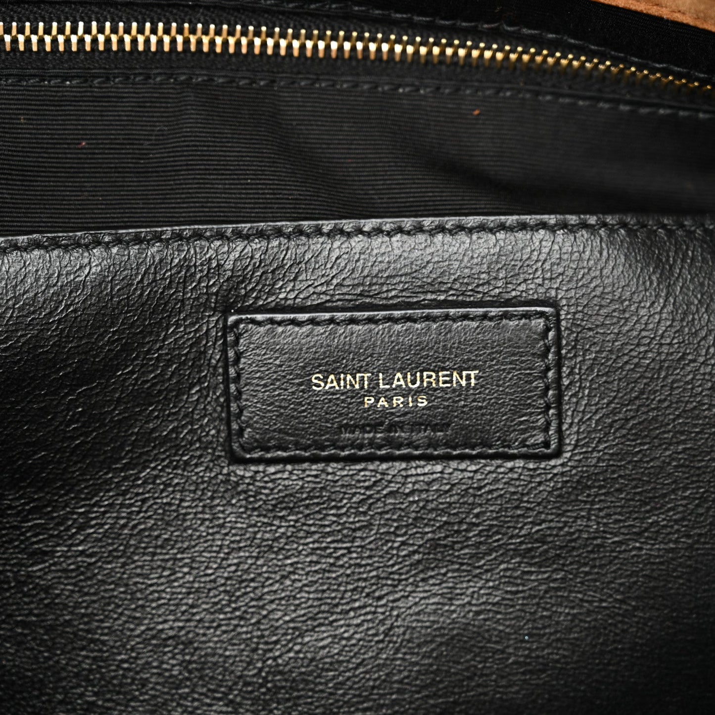 Suede Matelasse Monogram Large Jamie 4.3 Snuff