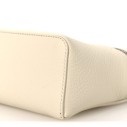 Grained Calfskin L19 Extra Pocket Pouch  Whisper White