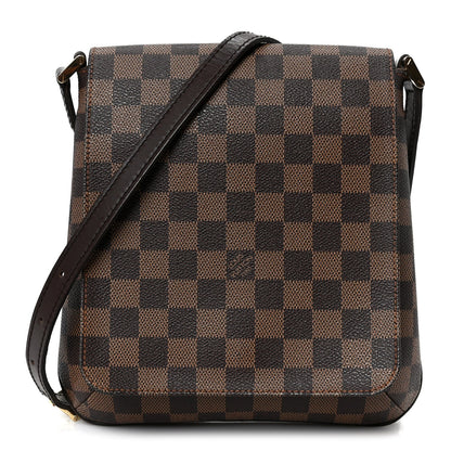 Damier Ebene Musette Salsa Long Strap