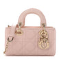 Lambskin Cannage Micro Lady D-Joy Rose Poudre