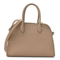 Grained Calfskin Soft Margaux 10 Bag Dark Taupe