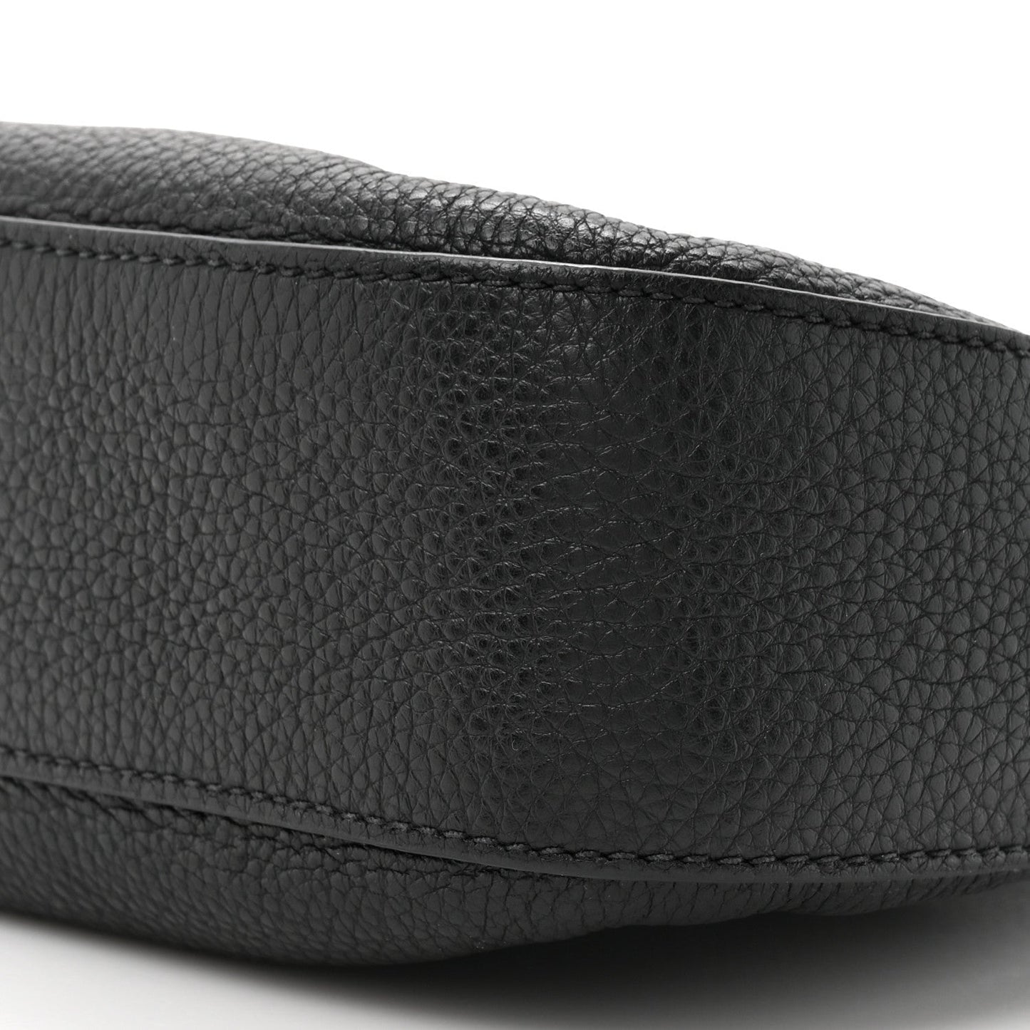 Vitello Phenix Zippered Messenger Hobo Black
