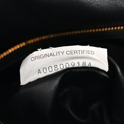 Calfskin Intrecciato Small Hop Black