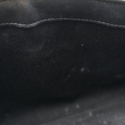 Patent Small Manhattan Shoulder Bag Black