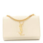 Grain De Poudre Small Monogram Kate Satchel Crema Soft