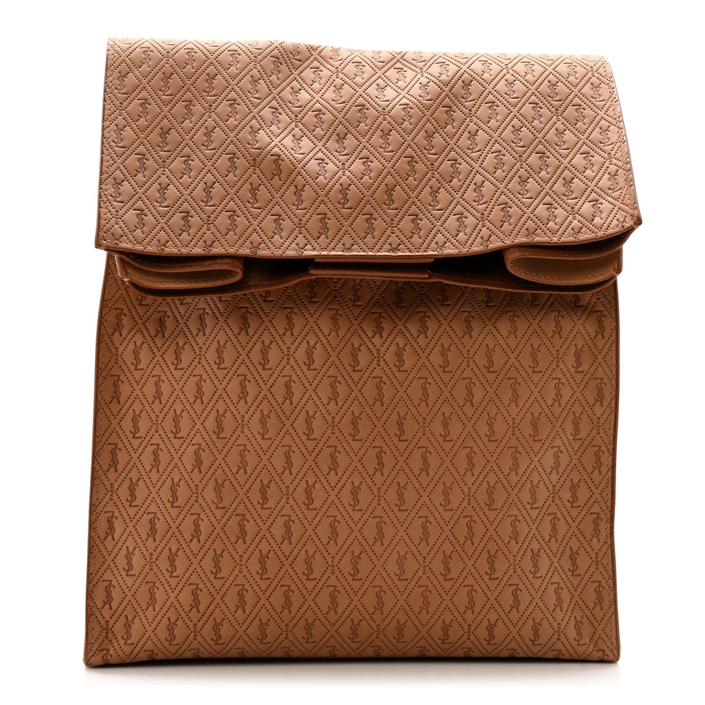 Calfskin Monogram Deli Paper Bag Vintage Beige