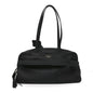 Grained Calfskin Medium Carrie Bowling Bag Black
