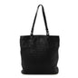 Nappa Intrecciato Flat Shoulder Bag Black