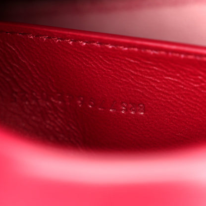 Box Calfskin Mini Voltaire Shoulder Bag Burgundy
