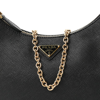 Saffiano Lux Re-Edition 2005 Shoulder Bag Black
