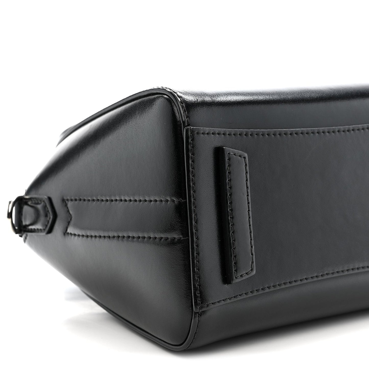 Shiny Lord Calfskin Mini Antigona Black