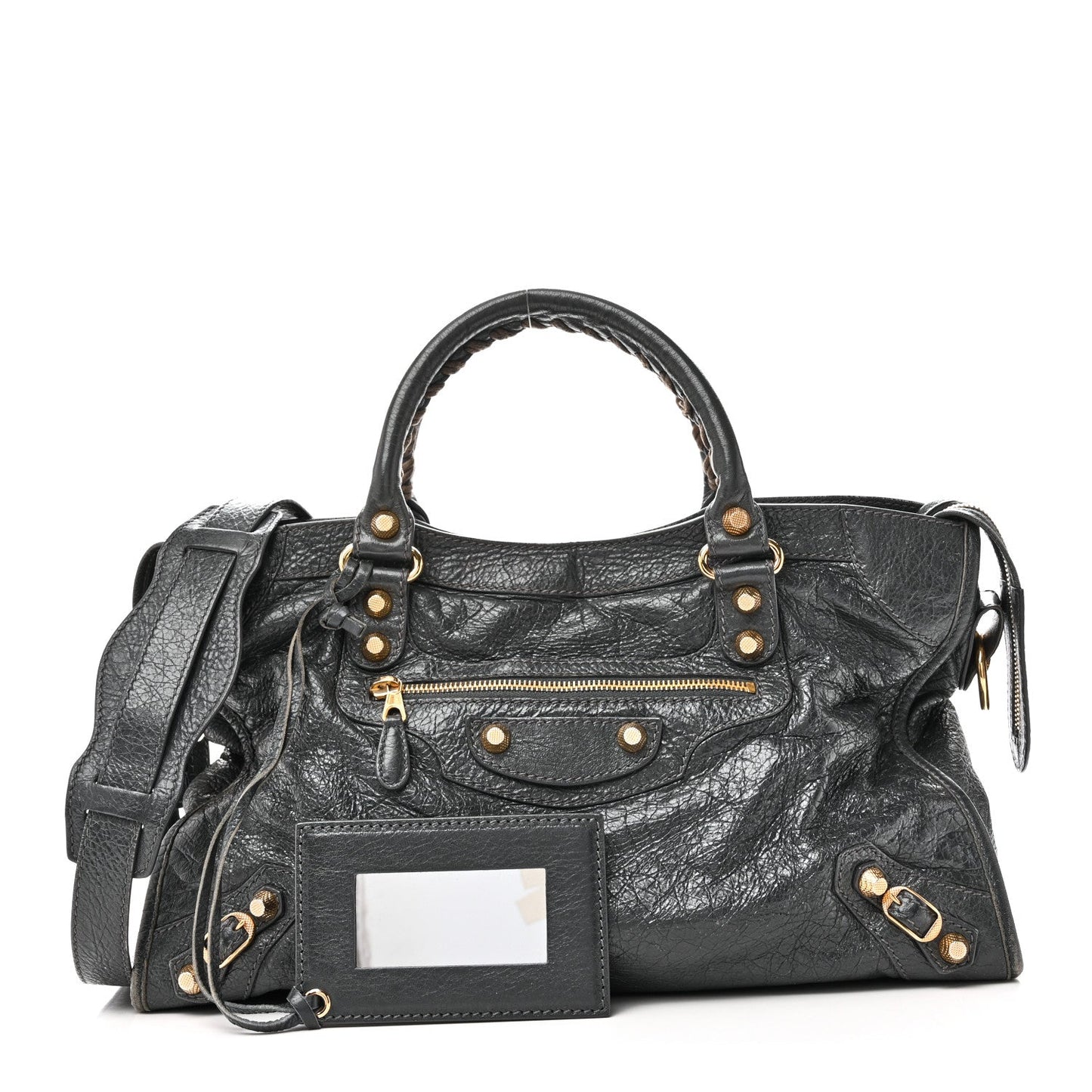 Agneau Giant 12 Gold Hardware City Gris Fossile