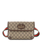 GG Supreme Monogram Neo Vintage Web Belt Bag Brown