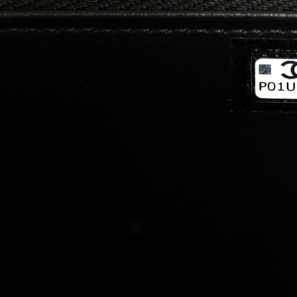 Caviar Quilted Top Handle Long Vanity Black